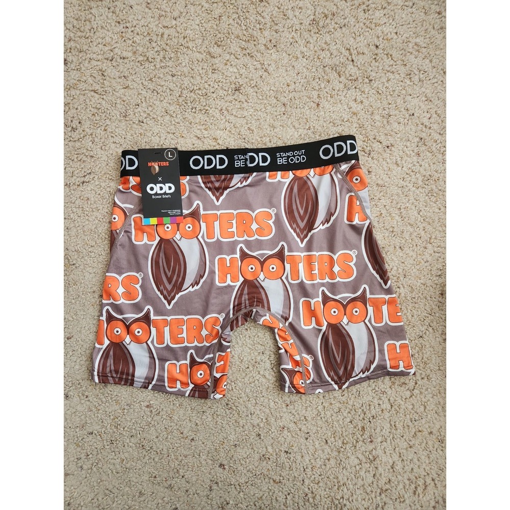 NWT MENS STAND‎ OUT BE ODD HOOTERS BOXER BRIEF SIZE L (36/38)